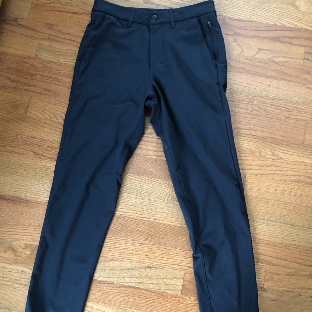 Black Lululemon Commission Slim Pant Classic 32”